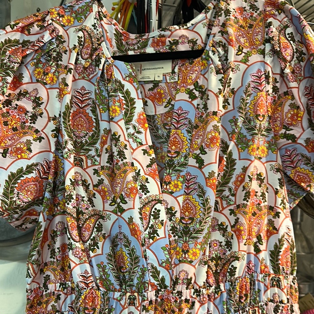 Anthropologie Somerset Multicolor Floral Maxi Dress New never worn.
